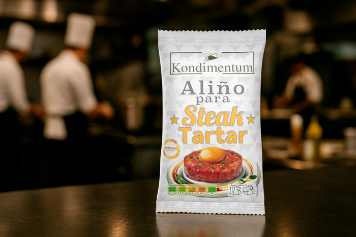 Salsa tartar de carne restaurante